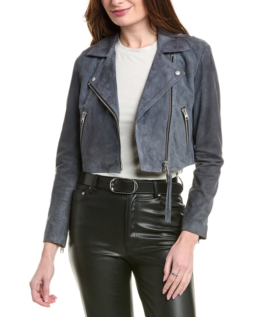 Allsaints Dalby Crop Leather Jacket