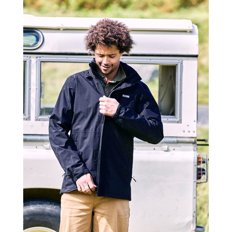 Saltrock Mens Waterproof Hooded Jacket - Black - Size: XS