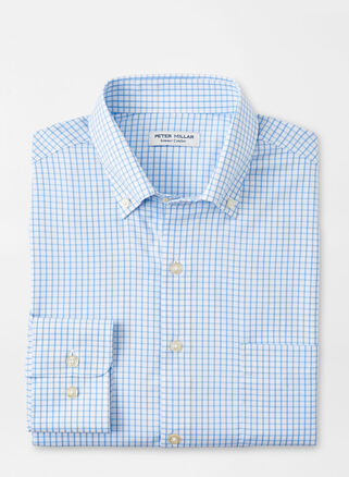 Peter Millar Hanford Performance Twill Shirt-Cottage Blue