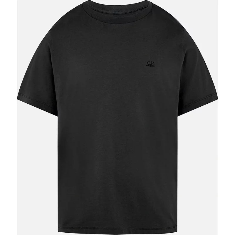 C.P.COMPANY CP Company Men's Mens 30/1 Jersey label Style Small Logo T-Shirt - Navy - Size: 44/Regular