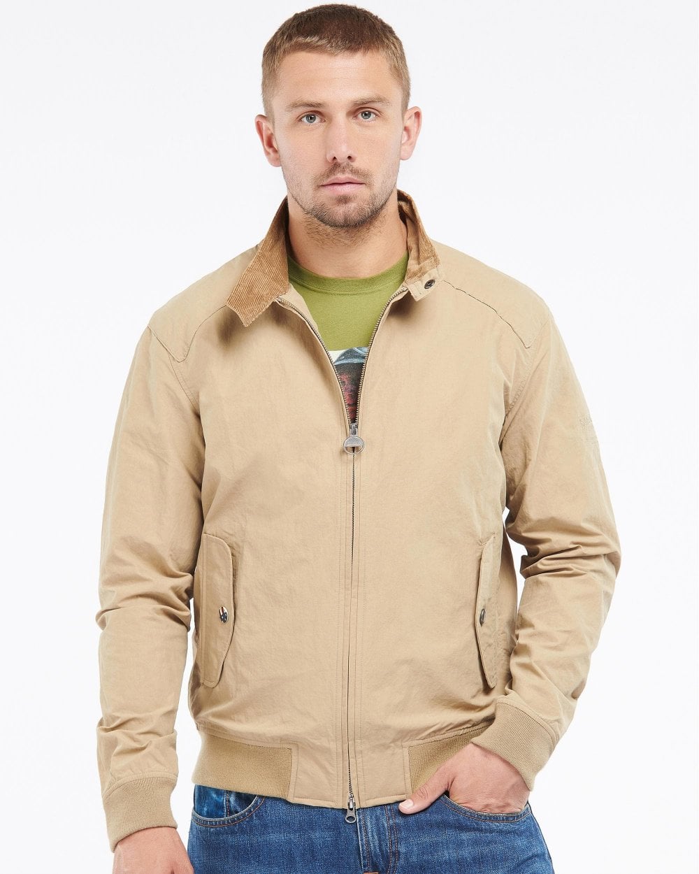 Barbour International Steve McQueen Rectifier Harrington Casual Mens Jacket Colour: Military Brown