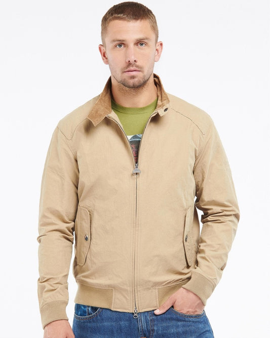 Barbour International Steve McQueen Rectifier Harrington Casual Mens Jacket Colour: Military Brown
