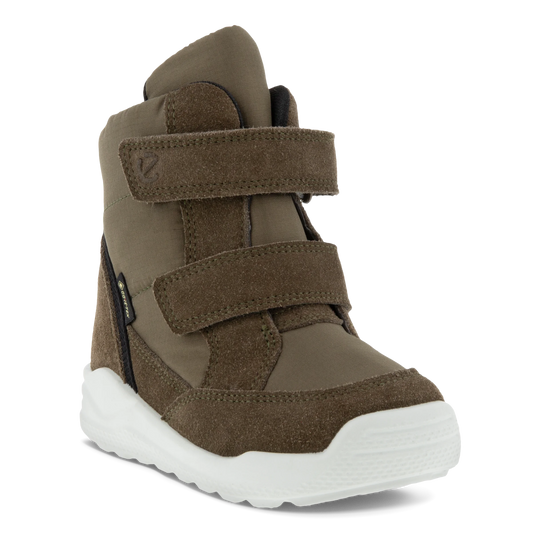 Ecco Urban Mini - Kids' Suede Gore-Tex Mid-Cut Boot - Green