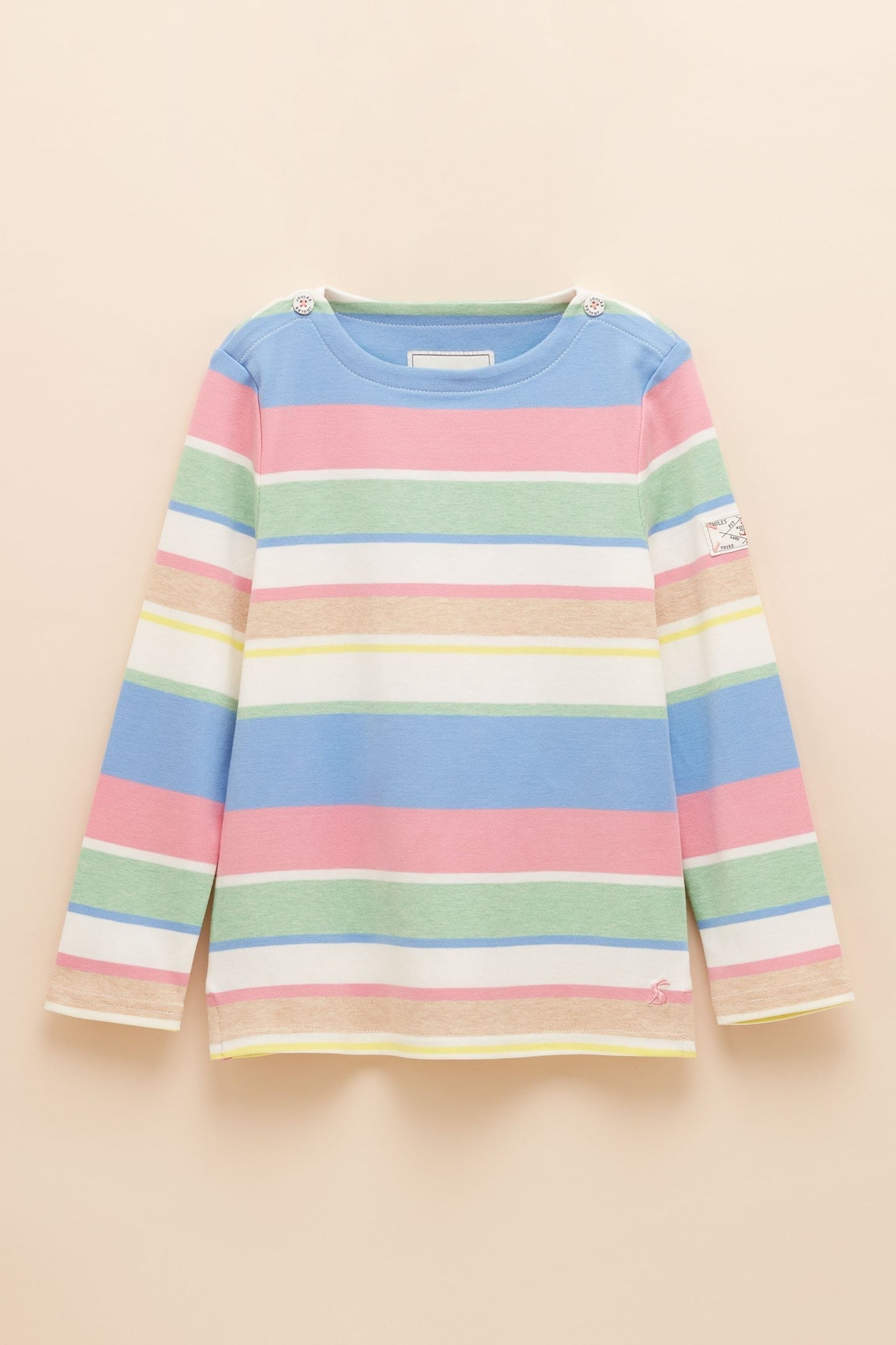 Joules Girls' Harbour Multi Long Sleeve Jersey Top