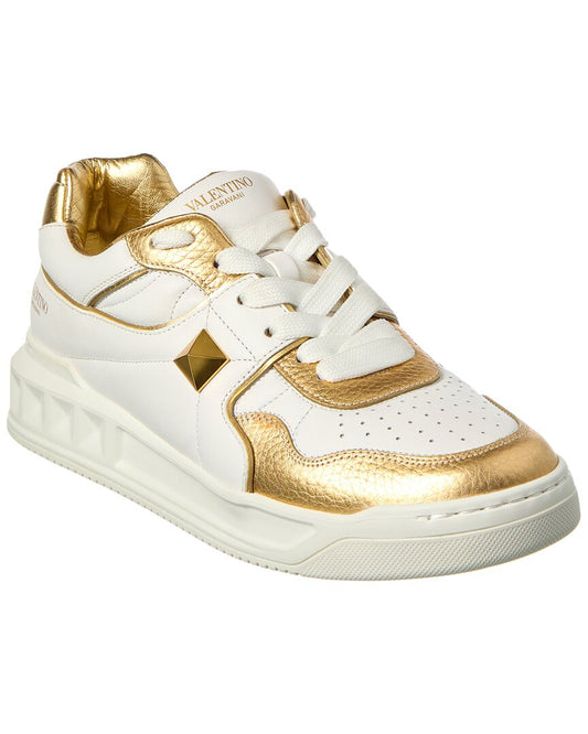 Valentino Roman Stud Leather Sneaker