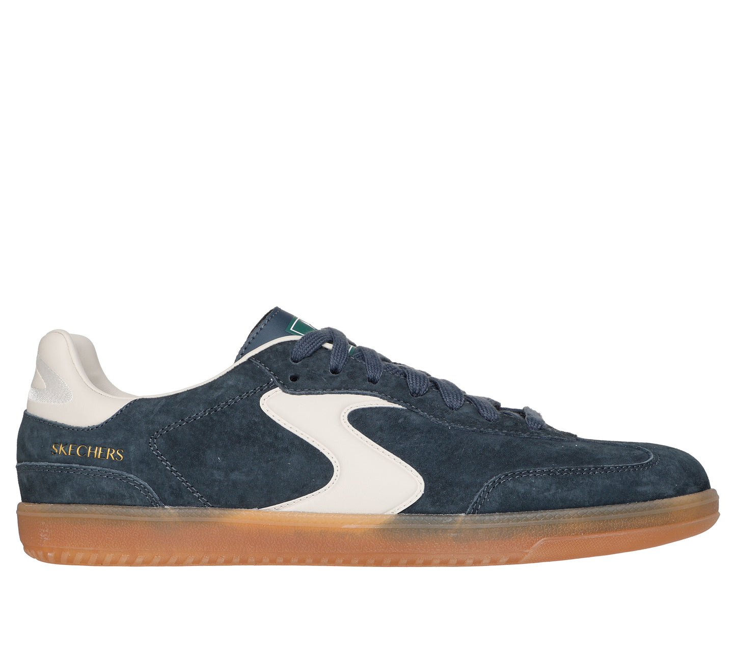 Skechers Men's Hotshot - Azir Sneaker in Charcoal, Size 6 | Leather/Synthetic