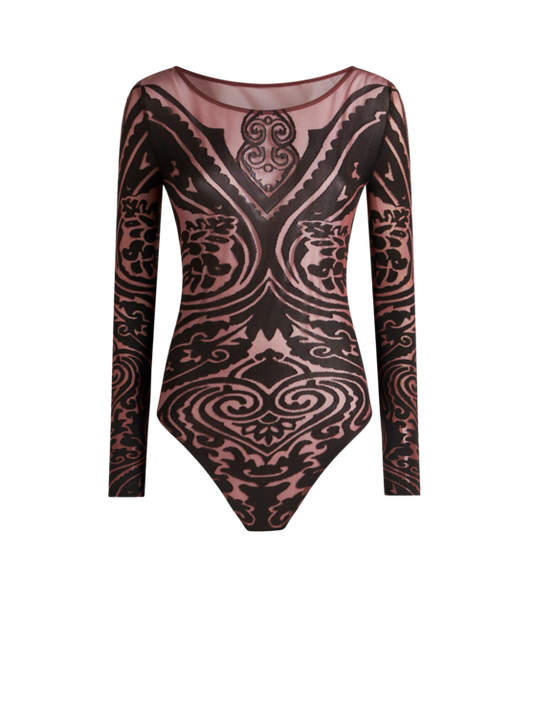 Etro Paisley Tattoo Bodysuit