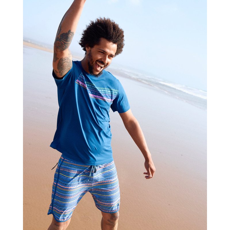 Saltrock Mens Short Sleeve T-Shirt - Blue - Size: Large