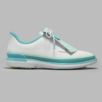 G Fore Women's Gallivan2R Tuxedo Stripe Golf Shoe-Siren