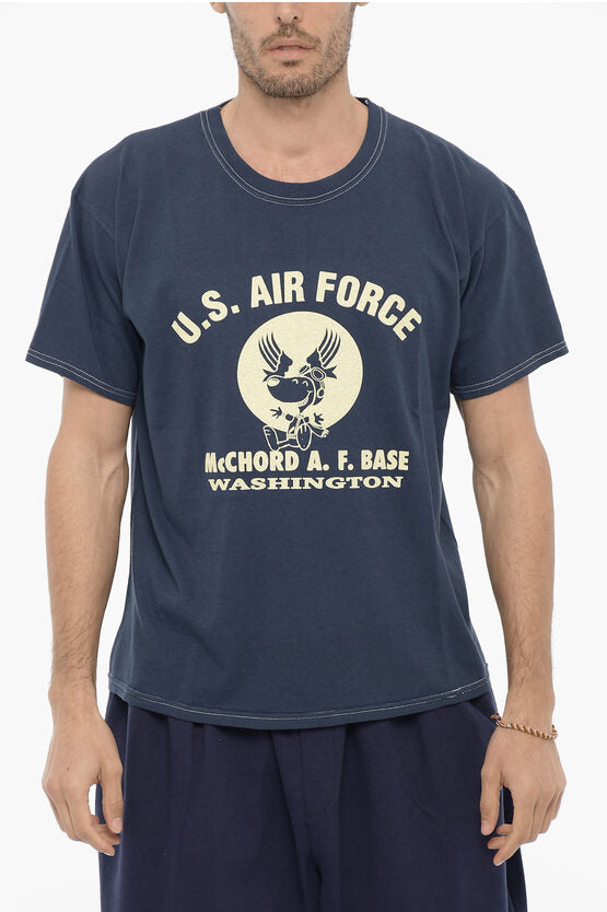 Wild Donkey Crew-Neck cotton T-shirt with Frontal Print