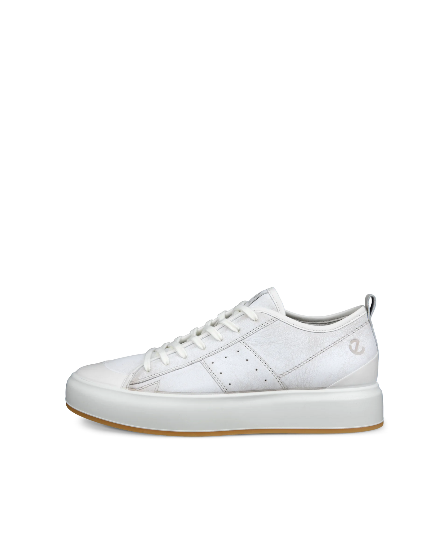 Ecco Street Ace M - Men's Leather Trainer - Grey
