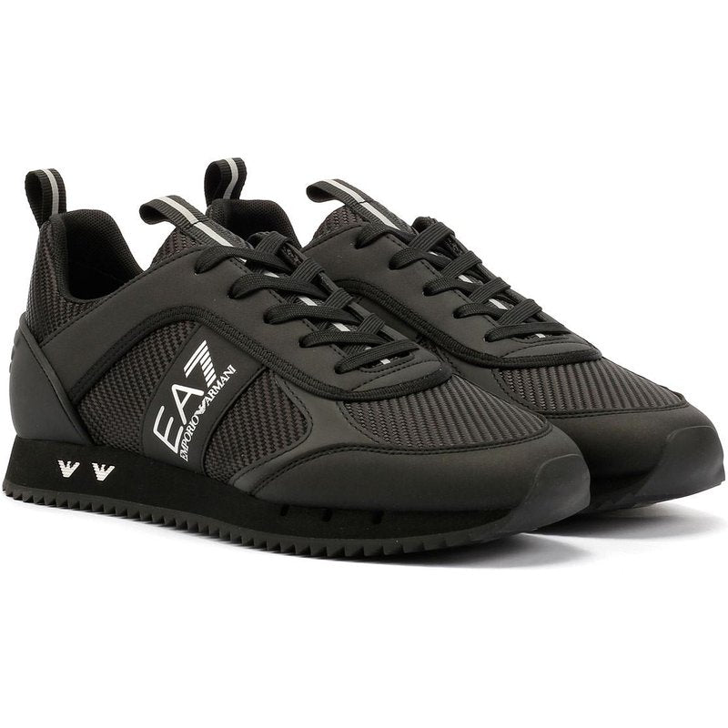 EA7 Ea7 Black & White Carbon Men's Black/Silver Trainers