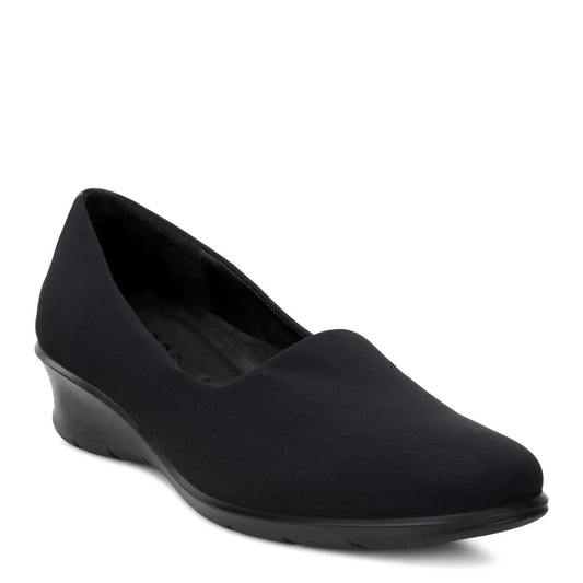 Ecco Felicia - Women's Textile Stretch Slip-On - Black