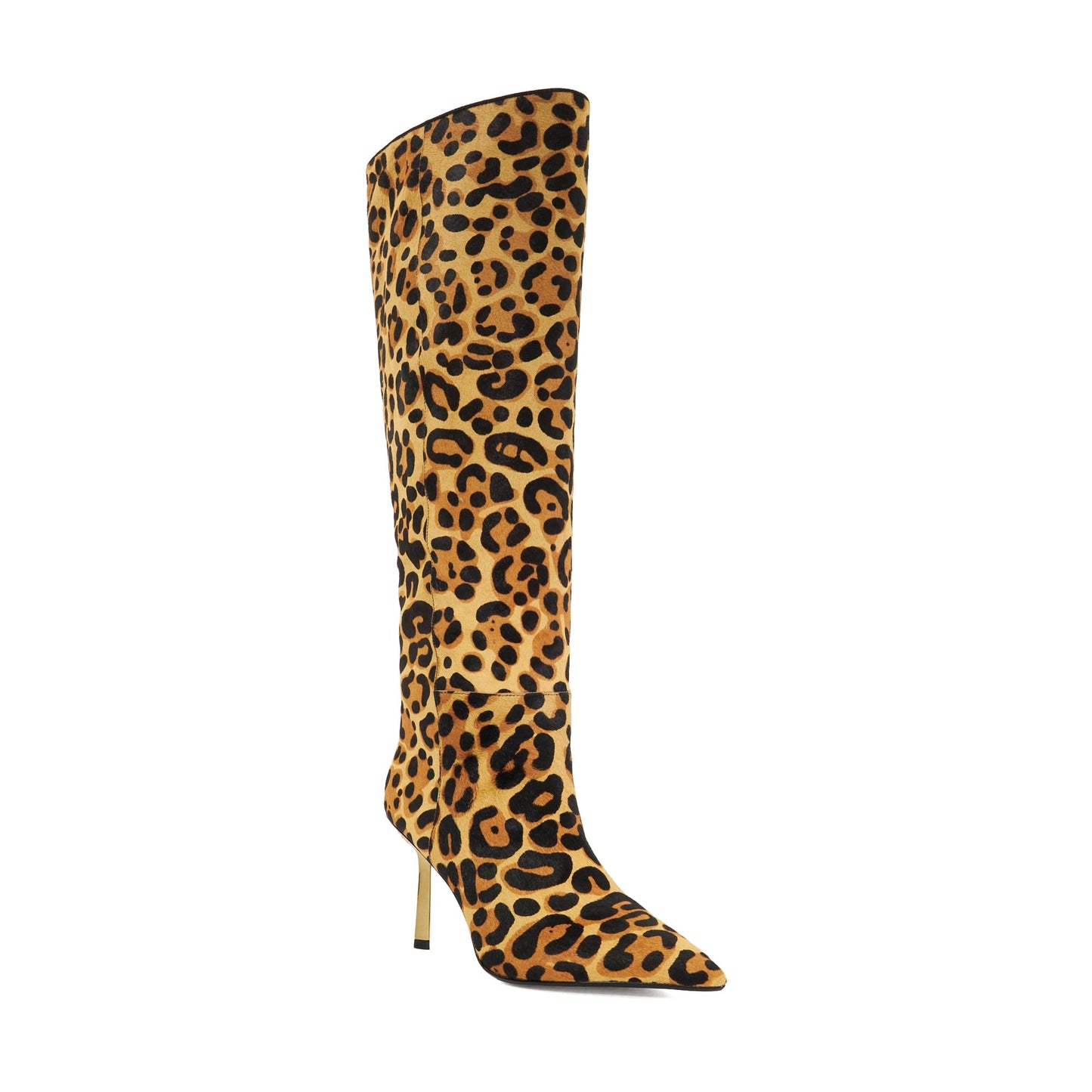Dune Solara Pointed Toe Emerald Heel Knee High Boots