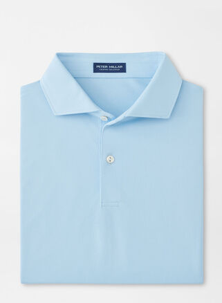 Peter Millar Soul Performance Mesh Polo-Blue Frost