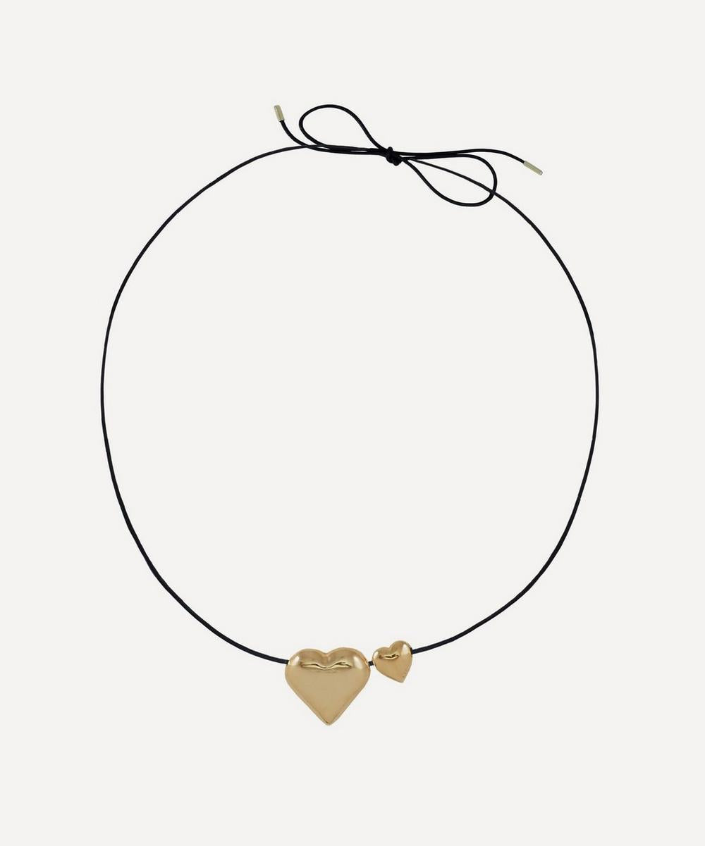 Martha Calvo 14ct Gold-Plated Amor Cord Necklace One size