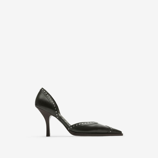 Burberry Studded Leather Bird Pumps