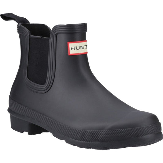 Hunter Womens Black Wfs2078Rma-Blk Original Chelsea Boots