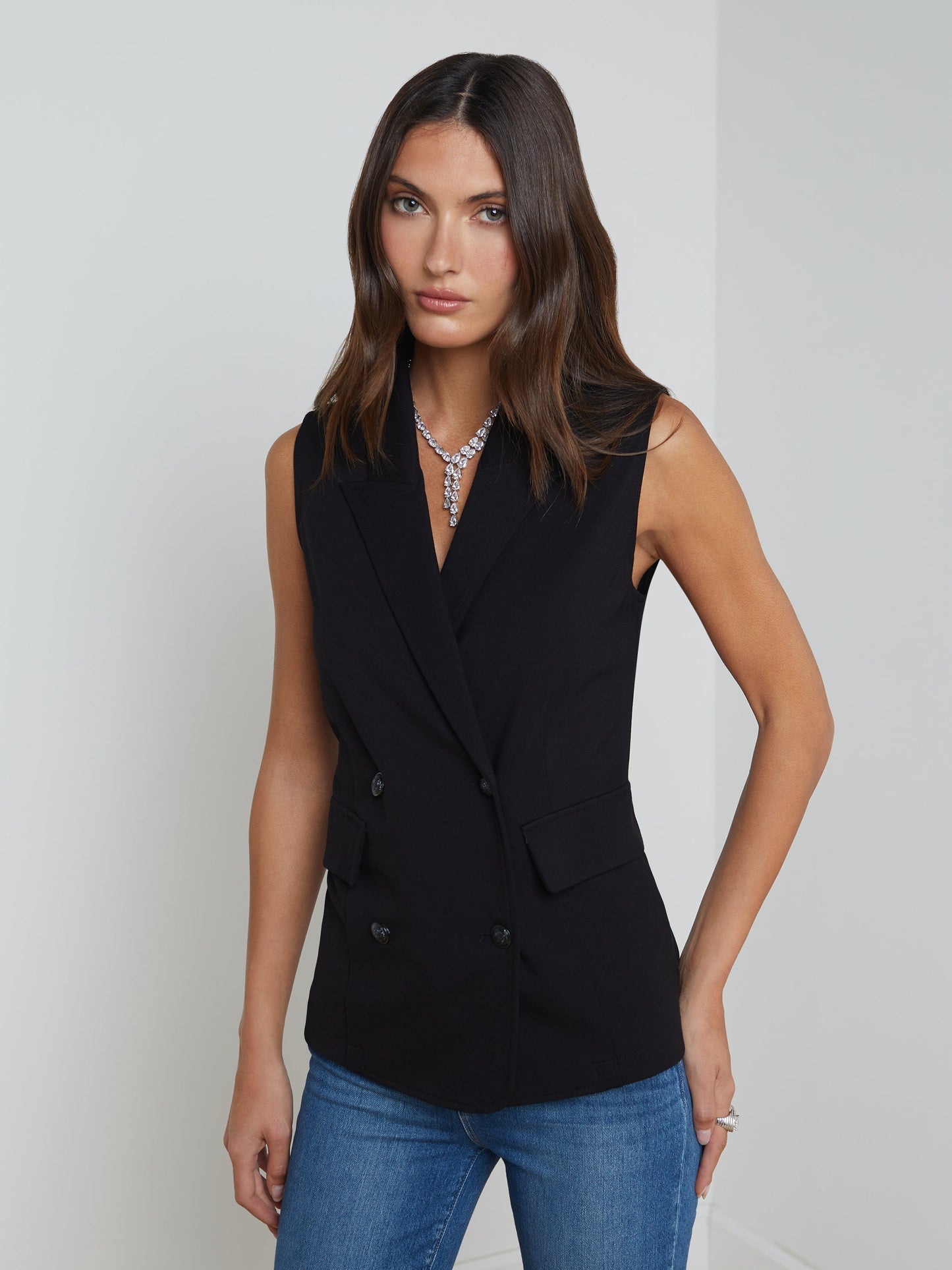 L'AGENCE Aldora Vest In Black