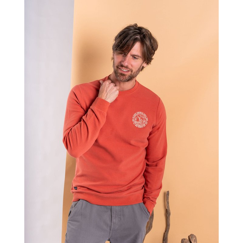 Saltrock Mens Sweat Top - Orange - Size: Large