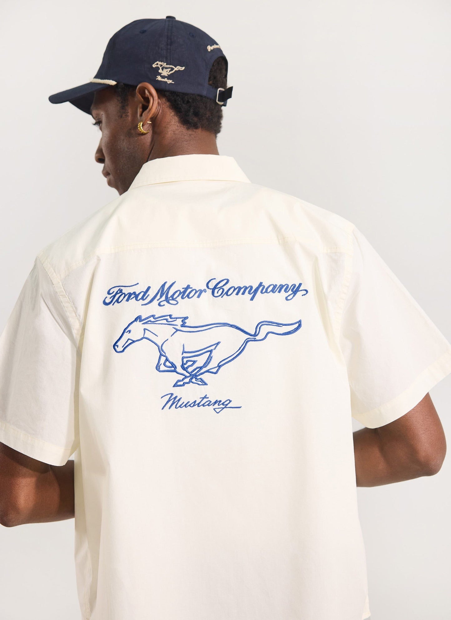 Percival Pit Crew Boxy Shirt X Ford Cream