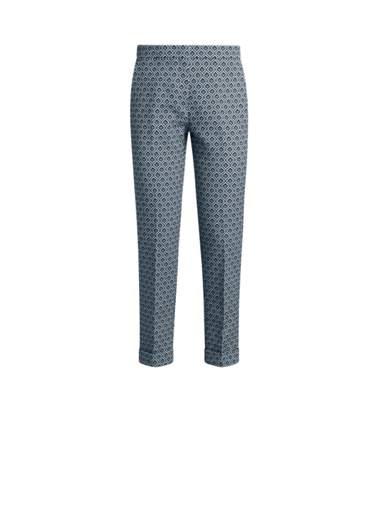 Etro Cotton Trousers With Medallions And Flowers
