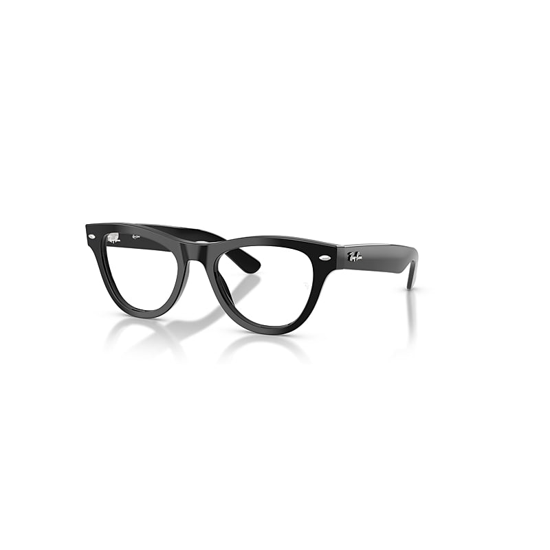 Ray-Ban Eyeglasses Woman Rb5510 Optics - Black Frame Clear Lenses Polarized 50-20