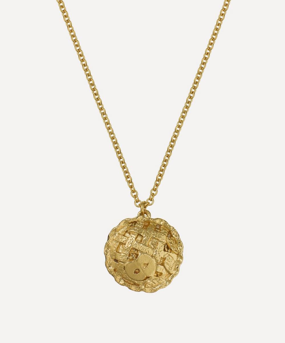 Alex Monroe Mixed Metal Apple Pie Pendant Necklace Multi Luxury Christmas Gift / Present