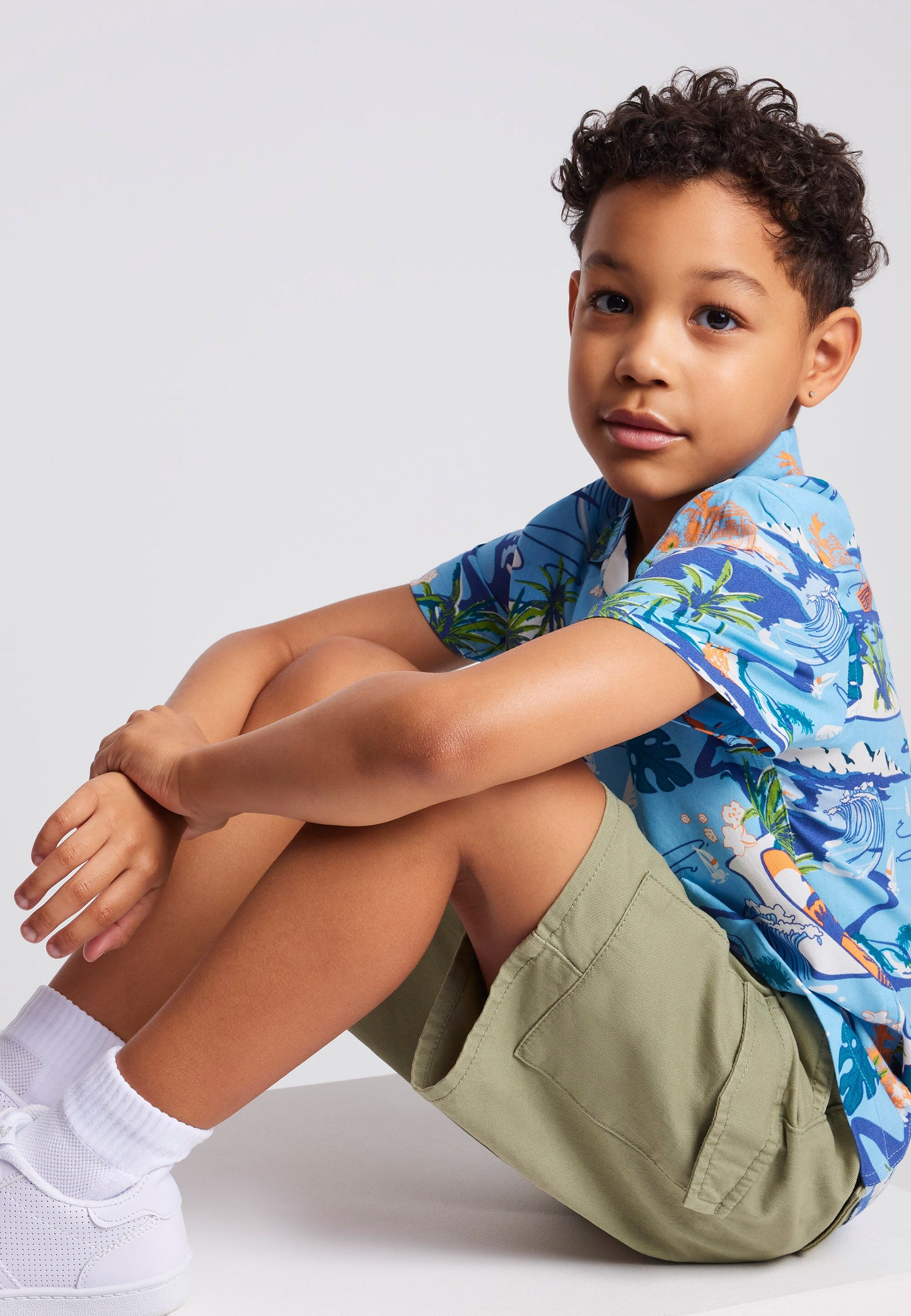 Peacocks Younger Boys Khaki Twill Cargo Shorts