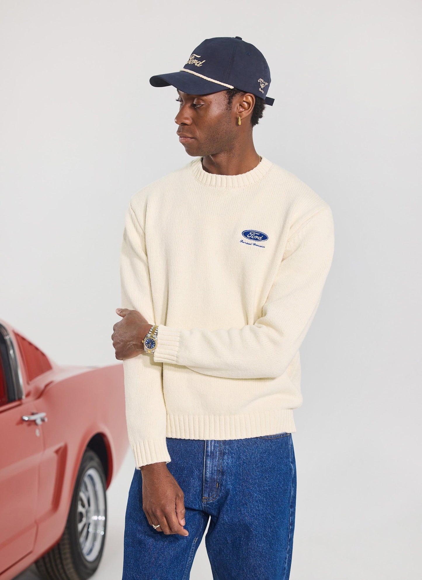Percival Crewneck Jumper X Ford Cream