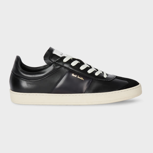 Paul Smith Black Leather 'Foley' Trainers