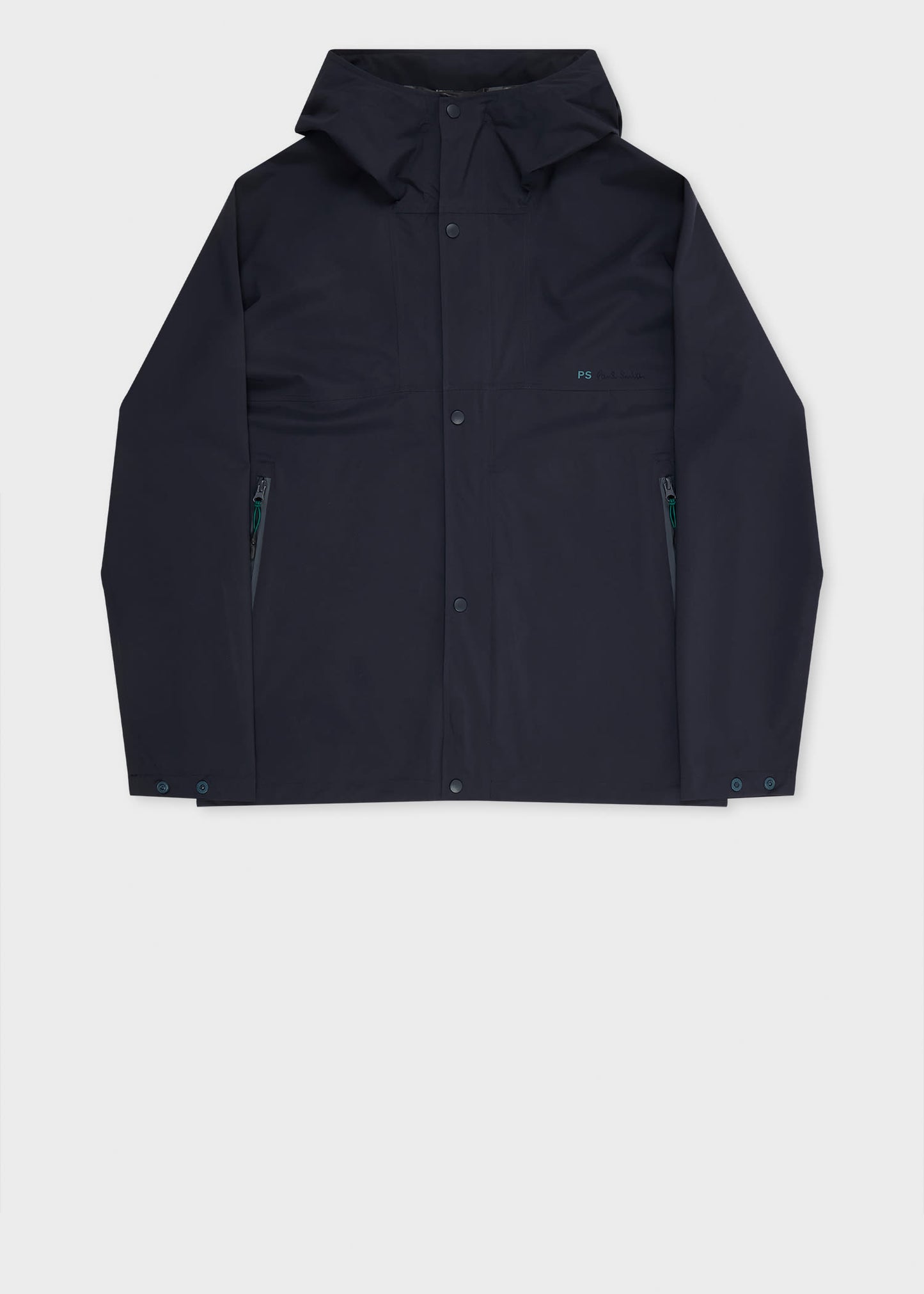 PS Paul Smith Navy Recycled-Polyester Hooded Jacket Blue