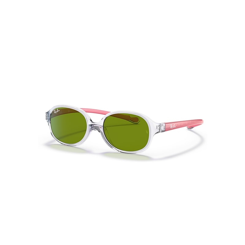 Ray-Ban Sunglasses Children Rb9187s Kids - Red Frame Green Lenses 43-14