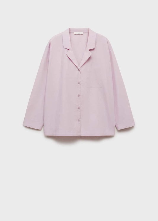 Mango PYJAMA SHIRT lilac - Woman -