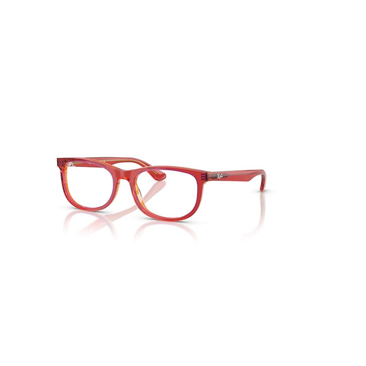 Ray-Ban Eyeglasses Children Rb1642 Optics Kids - Transparent Red/yellow Frame Clear Lenses Polarized 48-16