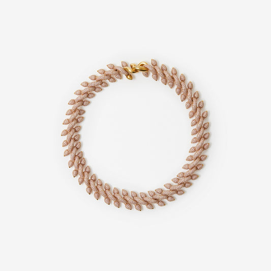 Burberry Spear Pav√© Chain Necklace
